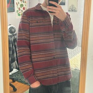 O’Neill Y2K Baggy Striped Skater Indie Surfwear Buttonup Casual Longsleeve Shirt